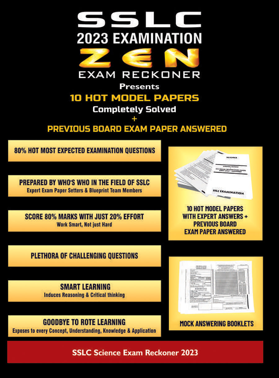 Zen SSLC Science Exam Reckoner 2023